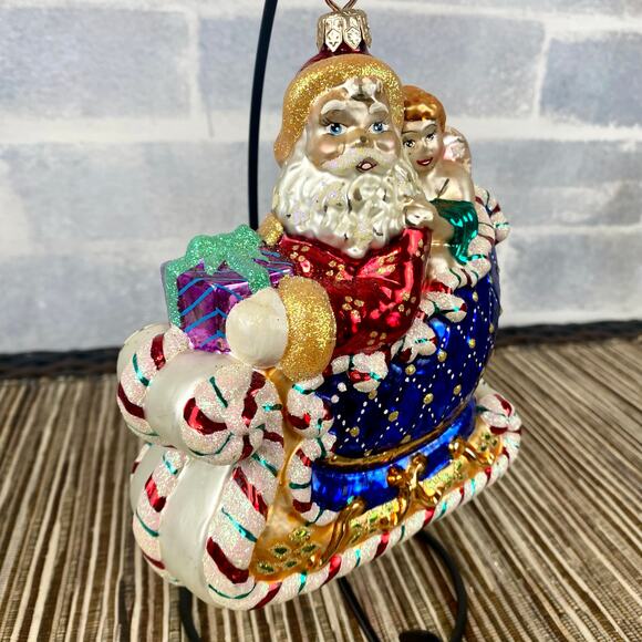 Christopher Radko CANDY RIDE Limited Edition Blown Glass 1999 Ornament - Picture 8 of 13